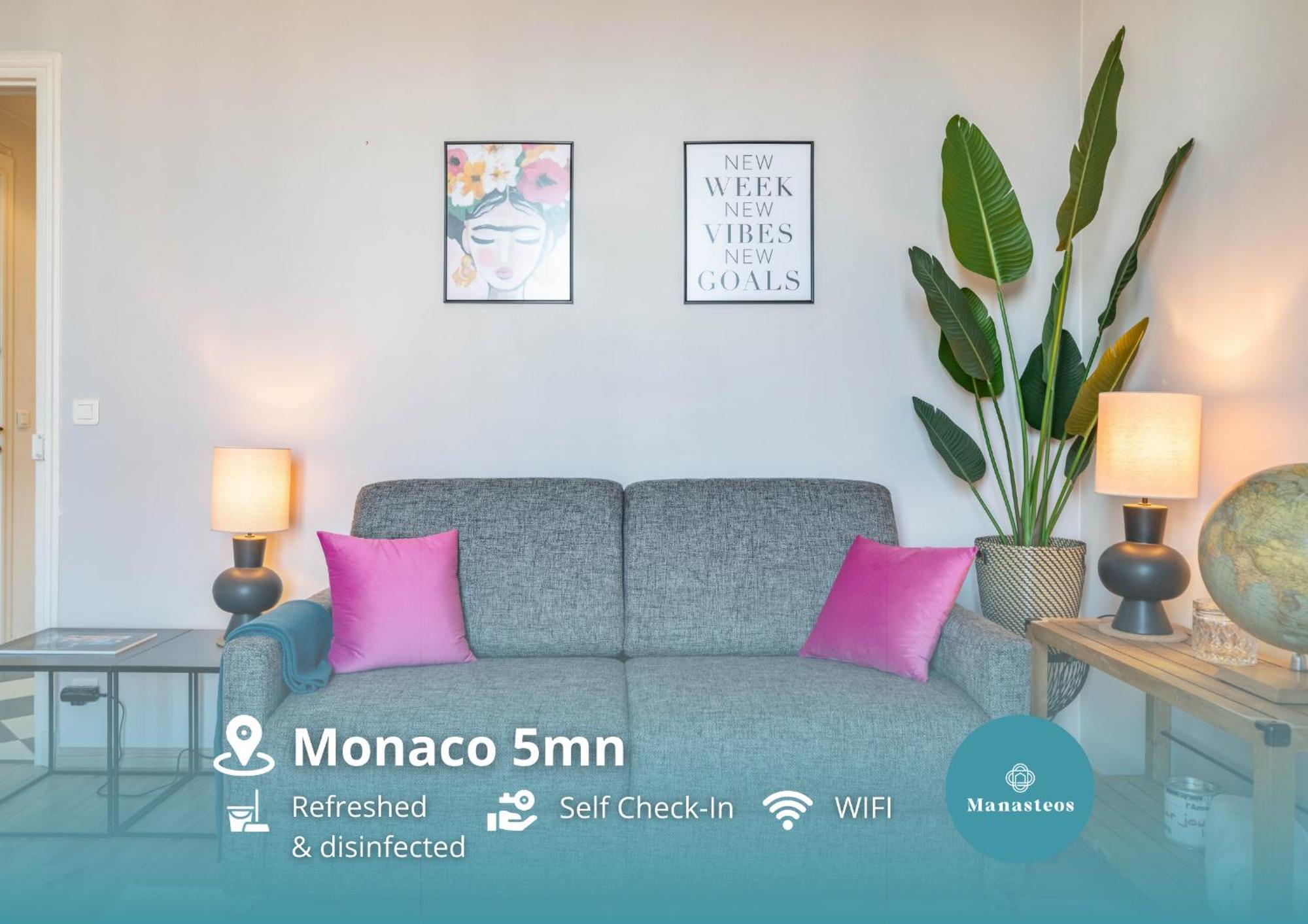 Apartamento Frontiere De Monaco - Balconnet Vue Mer - Ba Beausoleil Exterior foto